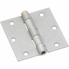 National Hardware N208-843 V504 Removable Pin Broad Hinges in Galvanized, 2 pack,3-1/2 Inch