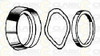 KEEDEX INC K-24-26 CYLINDER GUARD RING-PLATED