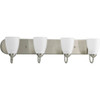 Progress Lighting 94270909 P2709-09 Gather Collection 4-Light Vanity Fixture, Brushed Nickel