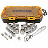 DEWALT 115-DWMT73804 TOUGH BOX TOOL KIT  1/4& 3/8 DRIVE SOCKET SET