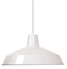 Nuvo 76/283  1 Light - 16" - Pendant - Warehouse Shade -White Finish