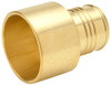 Zurn QQQ700GX  Crimp XL Male Sweat Adapter, Small Diameter, 1" Male Sweat x 1" Barb, Brass (Pack of 25)