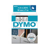 DYMO D1 Label Tape – Black Print on Clear, 1/2 in x 23 ft (45010)