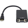 ROCSTOR Y10A185-B1 6IN MINI HDMI TO VGA ADAPTER MALE TO VGA FEMALE BLACK