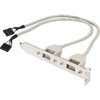 ROCSTOR Y10A213-GY1 8IN 2 PORT USB A TO 2X IDC-5 F/F ADAPTER