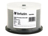 VERBATIM CORPORATION 95213 50PK DVD+RW 4X 4.7GB WHITE DATALIFEPLUS INKJET HUB PRINTABLE