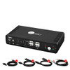 SIIG CE-KV0911-S1 2PORT HDMI 2.0 DUAL-HEAD CONSOLE KVM SWITCH WITH USB 2.0
