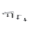 TOTO® GS Four-hole Deck-Mount Roman Tub Filler Trim with Handshower, Polished Chrome - TBG03202U#CP