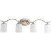 Progress Lighting 94202109 P2021-09 Inspire Collection 4-Light Vanity Fixture, Brushed Nickel