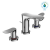 TOTO® GO Series 1.2 GPM Two Handle Widespread Bathroom Sink Faucet with Drain Assembly, Polished Chrome - TLG01201U#CP