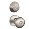 Schlage JC60-V-STR-619 Dexter By JC60 V STR 619 Single Cylinder Keyed Entry Lock Deadbolt, Satin Nickel