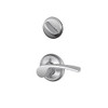 Schlage F59-MER-626-LH F59 MER 626 LH Merano Interior Left-Handed Lever with Deadbolt, Brushed Chrome (Interior Half Only)
