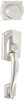 Schlage F92-CAM-619 F92 CAM 619 Camelot Dummy Exterior Handleset, Satin Nickel