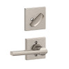 Schlage F59-LAT-619-COL F59 LAT 619 COL Collins Trim Latitude Interior Handle Set Lever, Satin Nickel (Interior Half Only)