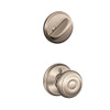 Schlage F59-GEO-619 F59 GEO 619 Georgian Interior Knob with Deadbolt, Satin Nickel (Interior Half Only)