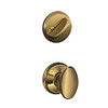 Schlage F59-SIE-609 F59 SIE 609 Siena Interior Knob with Deadbolt, Antique Brass (Interior Half Only)