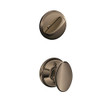 Schlage F59-SIE-620 F59 SIE 620 Siena Interior Knob with Deadbolt, Antique Pewter (Interior Half Only)