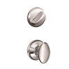 Schlage F59-SIE-625 F59 SIE 625 Siena Interior Knob with Deadbolt, Bright Chrome (Interior Half Only)