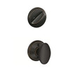 Schlage F59-SIE-716 F59 SIE 716 Siena Interior Knob with Deadbolt, Aged Bronze (Interior Half Only)