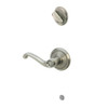 Schlage F59-FLA-620-RH F59 FLA 620 RH Flair Interior Right-Handed Lever with Deadbolt, Antique Pewter (Interior Half Only)