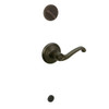 Schlage F59-FLA-613-LH F59 FLA 613 LH Flair Interior Left-Handed Lever with Deadbolt, Oil Rubbed Bronze (Interior Half Only)