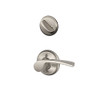 Schlage F59-MER-619-LH F59 MER 619 LH Merano Interior Left-Handed Lever with Deadbolt, Satin Nickel (Interior Half Only)