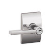 Schlage F51A-LAT-625-CEN F51A LAT 625 CEN Latitude Lever with Century Trim Keyed Entry Lock, Bright Chrome