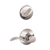 Schlage F59-ACC-625-RH F59 ACC 625 RH Accent Interior Right-Handed Lever with Deadbolt, Bright Chrome (Interior Half Only)