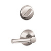 Schlage F59-BRW-625 F59 BRW 625 Broadway Interior Half of Handleset Lever, Bright Chrome (Interior Half Only)