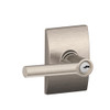 Schlage F51A-BRW-619-CEN F51A BRW 619 CEN Broadway Lever with Century Trim Keyed Entry Lock, Satin Nickel