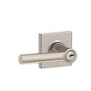 Schlage F51A-BRW-619-COL F51A BRW 619 COL Broadway Lever with Collins Trim Keyed Entry Lock, Satin Nickel