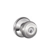 Schlage F51A-GEO-625 F51A GEO 625 Georgian Knob Keyed Entry Lock, Bright Chrome