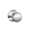 Schlage F170-PLY-625 Plymouth Knob Non-Turning Lock, Bright Chrome (F170 PLY 625)