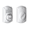 Schlage BE365-CAM-626 BE365 CAM 626 Camelot Keypad Deadbolt, Brushed Chrome