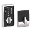 Schlage BE375-CEN-625 BE375 CEN 625 Touch Keyless Touchscreen Electronic Deadbolt Lock, Bright Chrome