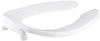 Kohler 661122 K- Lustra Elongated Toilet Seat with Check Hinge, White