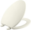 Kohler 516202 K- Brevia Elongated Toilet Seat with Quick-Release Hinges and Quick-Attach Hardware for Easy Clean in Biscuit
