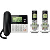 Vtech/Snom/AT & T CS6949-2 Corded/cordless answering system with dual Caller ID and 2 Handsets Silver/Black CS69492