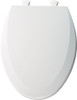 Bemis B1500EC062  Toilet Seat with Easy Clean & Change Hinges, ELONGATED, Durable Enameled Wood, Ice Grey