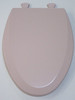 Bemis B1500EC063 1500EC063 Molded Wood Elongated Toilet Seat With Easy Clean and Change Hinge Venetian Pink