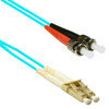 ENET SOLUTIONS, INC. STLC-10G-7M-ENC ENET ST TO LC 7M OM3 AQUA PATCH CABLE