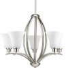 Progress Lighting 94449009 P4490-09 Joy Collection 5-Light Chandelier, Brushed Nickel