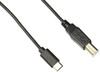 ROCSTOR Y10C141-B1 3FT/1M USB-C TO USB-B CABLE M/M USB 2.0 USB-C TO USB-B M/M BLACK