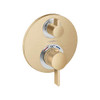 Hansgrohe 15758141 Hansgrohe Ecostat S Thermostatic Trim with Volume Control and Diverter in Brushed Bronze