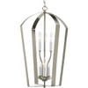 Progress Lighting 94392909 P3929-09 Gather Collection 6-Light Foyer Pendant, Brushed Nickel