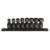 Astro Pneumatic AO78340 Tool 8-Piece 3/8" Drive Nano Pinless Universal Impact Sockets - SAE