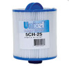 UNICEL  5CH-25 CART FILTER 25SQ FT 5-5/8 X 6 X 1-1/2 MPT