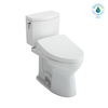 TOTO®WASHLET+® Legato One-Piece Elongated 1.28 GPF Toilet and WASHLET C5 Bidet Seat, Cotton White - MW6243084CEFG#01