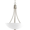 Progress Lighting 94391409 P3914-09 Gather Collection 2-Light Foyer Pendant, Brushed Nickel