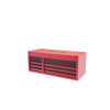 55 Premium 10 Drawer Double Bay 500 lb. Tool Box (Matte Red)